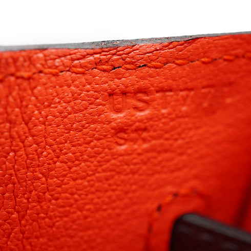 HERMES BIRKIN SELLIER CASAQUE 30 ROUGE SELLIER BLUE INDIGO ROSE TEXAS VEAU EPSOM HAND BAG 2022 U STAMP PALLADIUM HARDWARE 90342430