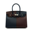 HERMES BIRKIN SELLIER CASAQUE 30 ROUGE SELLIER BLUE INDIGO ROSE TEXAS VEAU EPSOM HAND BAG 2022 U STAMP PALLADIUM HARDWARE 90342430