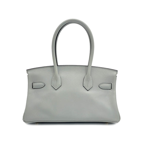 HERMES BIRKIN SHOULDER LIGHT 29 BLUE GLACIER EVERCOLOR HAND BAG 2025 K STAMP GOLD HARDWARE 90312703
