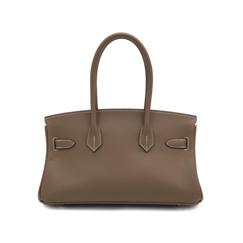 HERMES BIRKIN SHOULDER LIGHT 29 ETOUPE EVERCOLOR HAND BAG 2025 K STAMP PALLADIUM HARDWARE 90314772