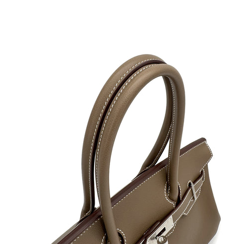 HERMES BIRKIN SHOULDER LIGHT 29 ETOUPE EVERCOLOR HAND BAG 2025 K STAMP PALLADIUM HARDWARE 90314772