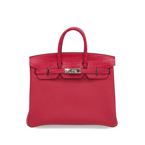 HERMES BIRKIN TOUCH 25 FRAM BOISE TOGO ALLIGATOR HAND BAG 2021 Z STAMP PALLADIUM HARDWARE 90343841