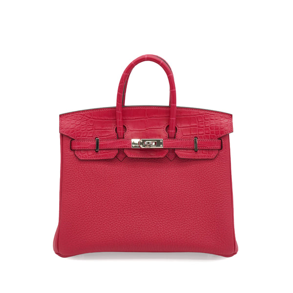 HERMES BIRKIN TOUCH 25 FRAM BOISE TOGO ALLIGATOR HAND BAG 2021 Z STAMP PALLADIUM HARDWARE 90343841