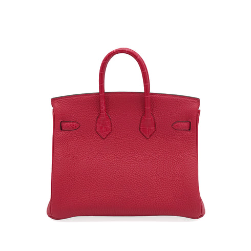 HERMES BIRKIN TOUCH 25 FRAM BOISE TOGO ALLIGATOR HAND BAG 2021 Z STAMP PALLADIUM HARDWARE 90343841