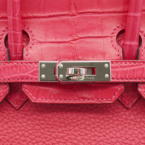 HERMES BIRKIN TOUCH 25 FRAM BOISE TOGO ALLIGATOR HAND BAG 2021 Z STAMP PALLADIUM HARDWARE 90343841
