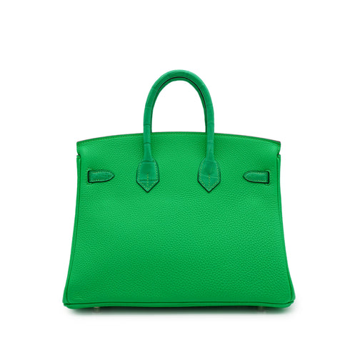 HERMES BIRKIN TOUCH 25 VERT COMICS TOGO ALLIGATOR HAND BAG 2023 B STAMP PALLADIUM HARDWARE 90343413