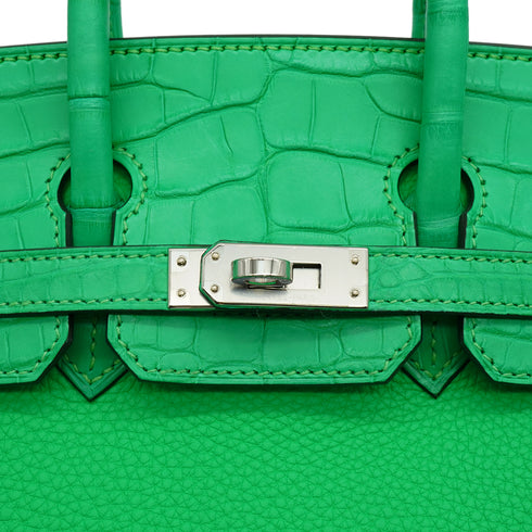 HERMES BIRKIN TOUCH 25 VERT COMICS TOGO ALLIGATOR HAND BAG 2023 B STAMP PALLADIUM HARDWARE 90343413