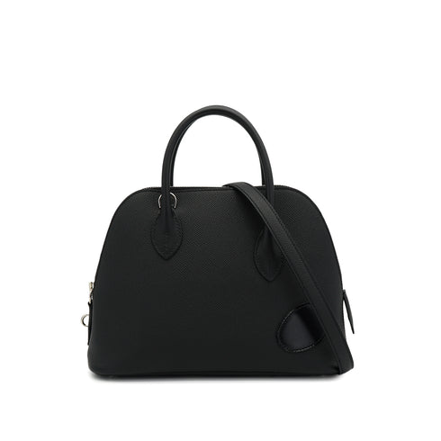 HERMES BOLIDE 1923 25 EN DESORDRE BLACK VEAU EPSOM VEAU SWIFT VACHE HUNTER HAND SHOULDER BAG 2023 B STAMP PALLADIUM HARDWARE 90335785