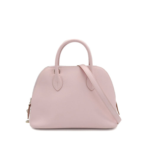 HERMES BOLIDE 1923 25 EN DESORDRE MAUVE PALE NEW WHITE VEAU EPSOM VEAU SWIFT SHOULDER BAG 2023 B STAMP PALLADIUM HARDWARE 90343870