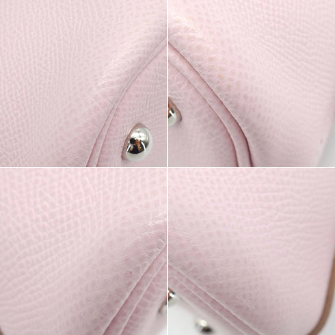 HERMES BOLIDE 1923 25 EN DESORDRE MAUVE PALE NEW WHITE VEAU EPSOM VEAU SWIFT SHOULDER BAG 2023 B STAMP PALLADIUM HARDWARE 90343870