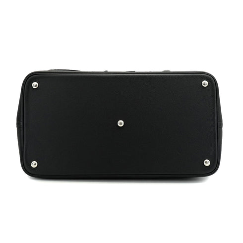 HERMES BOLIDE 1923 45 CHIMERES DRAGON BLACK TOGO VELVET HAND BAG 2019 D STAMP PALLADIUM HARDWARE 90349271