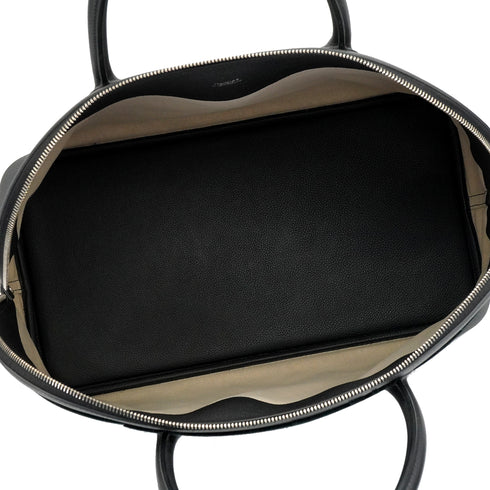 HERMES BOLIDE 1923 45 CHIMERES DRAGON BLACK TOGO VELVET HAND BAG 2019 D STAMP PALLADIUM HARDWARE 90349271