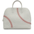HERMES BOLIDE 1923 BASEBALL 45 GRIS PERLE ROUGE CASAQUE EVERCOLOR HAND BAG 2018 C STAMP PALLADIUM HARDWARE 90335571
