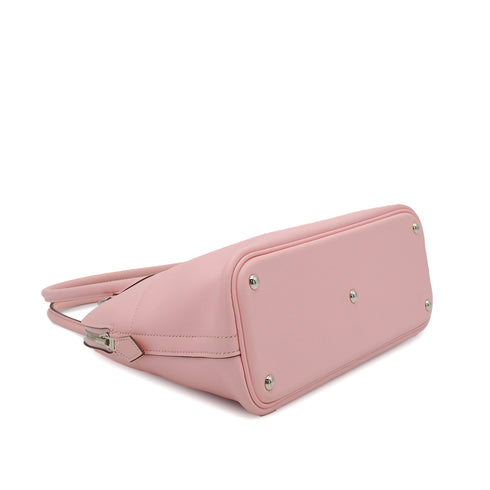 HERMES BOLIDE 27 ROSE SAKURA VEAU SWIFT HAND SHOULDER BAG 2016 X STAMP PALLADIUM HARDWARE 90349258