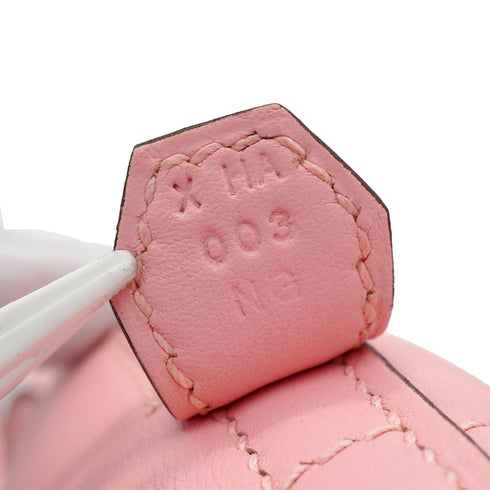 HERMES BOLIDE 27 ROSE SAKURA VEAU SWIFT HAND SHOULDER BAG 2016 X STAMP PALLADIUM HARDWARE 90349258