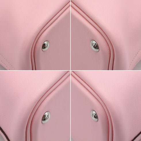 HERMES BOLIDE 27 ROSE SAKURA VEAU SWIFT HAND SHOULDER BAG 2016 X STAMP PALLADIUM HARDWARE 90349394