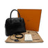 HERMES BOLIDE 31 BLACK BOXCALF HAND SHOULDER BAG 1999 SQUARE C GOLD HARDWARE 90315620