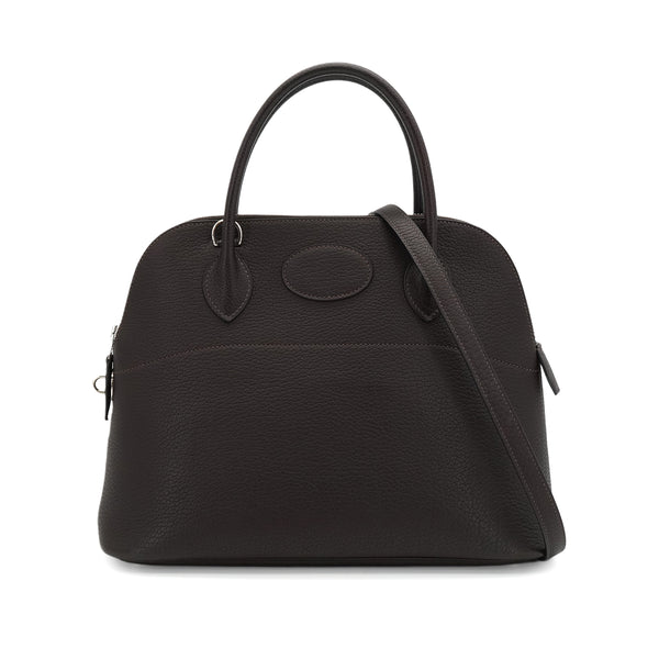 HERMES BOLIDE 31 EVENE FJORD HAND SHOULDER BAG 2006 SQUARE J PALLADIUM HARDWARE 90349375