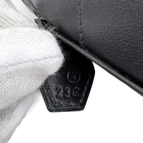 HERMES BOLIDE 35 BLACK VEAU GULLIVER HAND SHOULDER BAG 1994 CIRCLE X GOLD HARDWARE 90323091