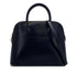 HERMES BOLIDE 35 BLUE INDIGO BOXCALF HAND SHOULDER BAG 1999 SQUARE C GOLD HARDWARE 90322167