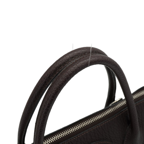 HERMES BOLIDE 35 EBENE FJORD HAND SHOULDER BAG 2006 SQUARE J PALLADIUM HARDWARE 90348414