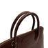 HERMES BOLIDE 35 MARRON FONCE BOXCALF HAND BAG 2001 SQUARE E GOLD HARDWARE 90311972