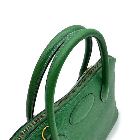 HERMES BOLIDE 35 VERT COUCHEVEL HAND SHOULDER BAG 1996 CIRCLE Z GOLD HARDWARE 90315627