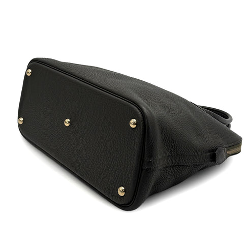 HERMES BOLIDE 35 VERT OLIVE TAURILLON CLEMENCE HAND SHOULDER BAG 2005 SQUARE I GOLD HARDWARE 90325607