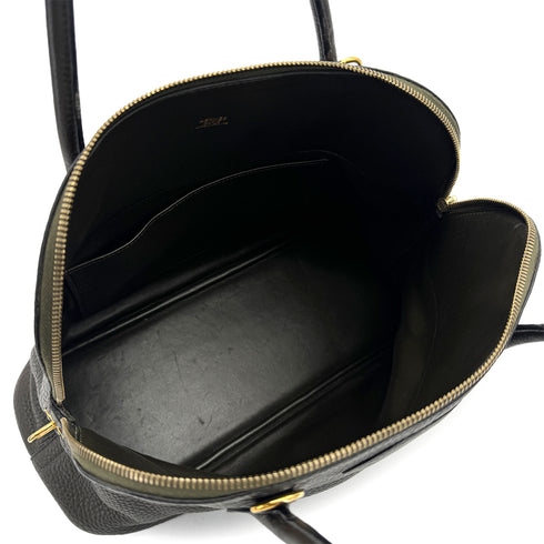 HERMES BOLIDE 35 VERT OLIVE TAURILLON CLEMENCE HAND SHOULDER BAG 2005 SQUARE I GOLD HARDWARE 90325607
