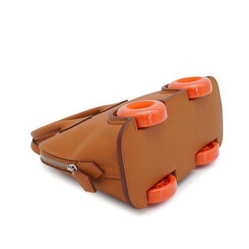 HERMES BOLIDE ON WHEELS MINI 20 GOLD VEAU EPSOM HAND SHOULDER BAG 2024 W STAMP PALLADIUM HARDWARE 90332911