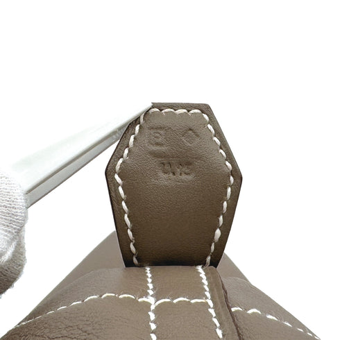 HERMES BOLIDE RELAX 40 GRIS SOURIS VEAU SIKKIM HAND BAG 2012 SQUARE P PALLADIUM HARDWARE 90312928