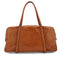 HERMES BOSTON BAG COGNAC OSTRICH HAND SHOULDER BAG 1986 CIRCLE P GOLD HARDWRE 90343964