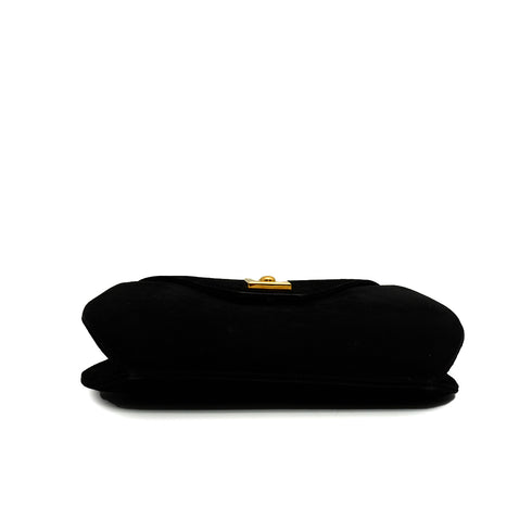 HERMES BOX CLAIRE DE LUNE BLACK DOBLIS 1994 CIRCLE X GOLD HARDWARE 90348489