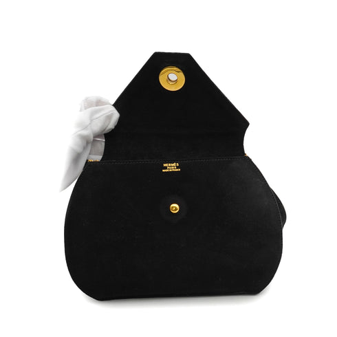 HERMES BOX CLAIRE DE LUNE BLACK DOBLIS 1994 CIRCLE X GOLD HARDWARE 90348489
