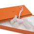 HERMES BUDY CHARM ROSE DARLING ECRU AGNEAU MILO MOUTON 2025 K STAMP 90313555