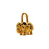 HERMES CADENA BAG CHARM EXOTISME ELEPHANT 1988 GOLD ACCESSORY 90348337