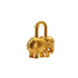 HERMES CADENA BAG CHARM EXOTISME ELEPHANT 1988 GOLD ACCESSORY 90349285