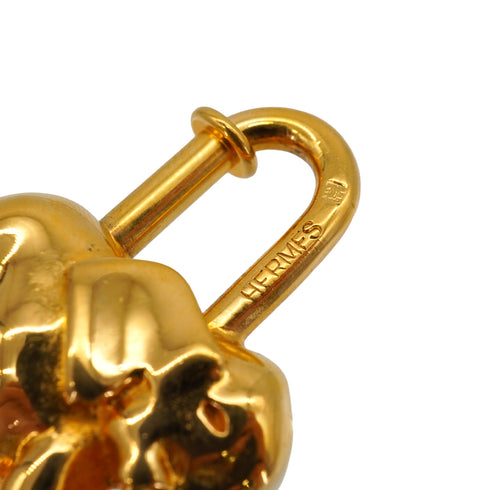 HERMES CADENA BAG CHARM EXOTISME ELEPHANT 1988 GOLD ACCESSORY 90349285