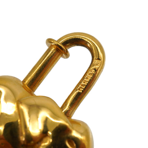 HERMES CADENA BAG CHARM EXOTISME ELEPHANT 1988 GOLD ACCESSORY 90349834
