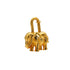 HERMES CADENA BAG CHARM EXOTISME ELEPHANT 1988 GOLD ACCESSORY 90350430