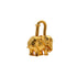 HERMES CADENA BAG CHARM EXOTISME ELEPHANT 1988 GOLD ACCESSORY 90350430