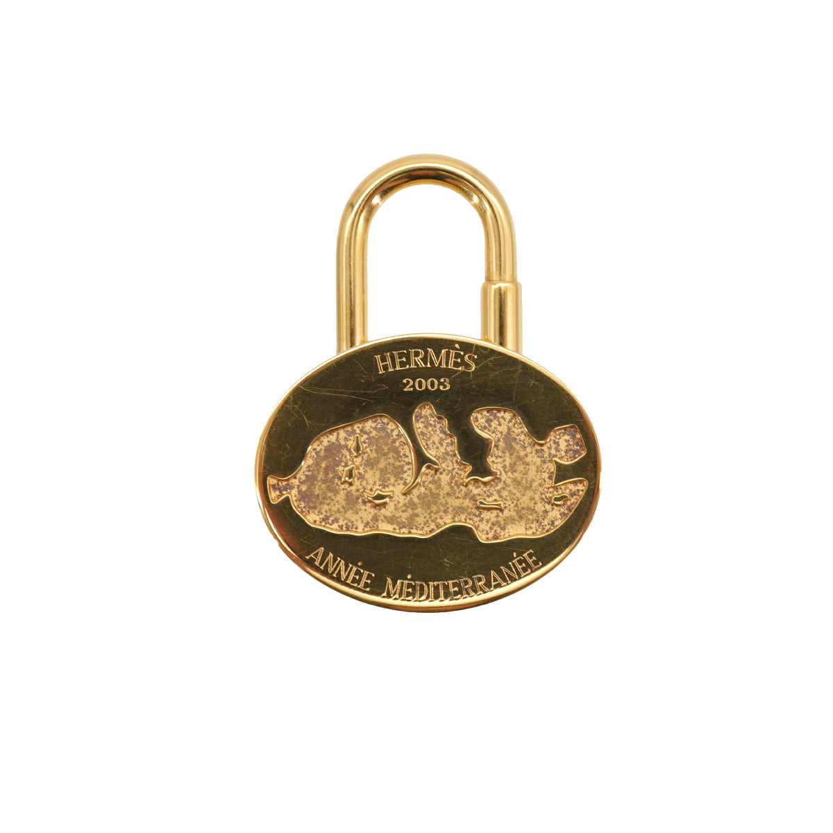 HERMES CADENA CHARM ANNEE MEDITERRANEE 2003 GOLD ACCESSORY