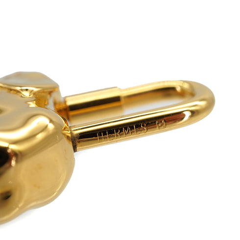 HERMES CADENA CHARM EXOTISME ELEPHANT 1988 GOLD ACCESSORY 90326211