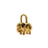 HERMES CADENA CHARM EXOTISME ELEPHANT 1988 GOLD ACCESSORY 90326624