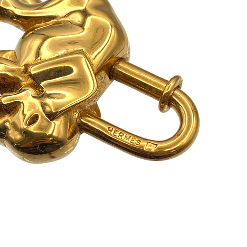 HERMES CADENA CHARM EXOTISME ELEPHANT 1988 GOLD ACCESSORY 90327588
