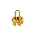 HERMES CADENA BAG CHARM EXOTISME ELEPHANT 1988 GOLD ACCESSORY 90347789