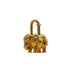 HERMES CADENA CHARM EXOTISME ELEPHANT 1988 GOLD ACCESSORY 90344396
