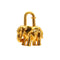 HERMES CADENA CHARM EXOTISME ELEPHANT 1997 GOLD ACCESSORY 90335728