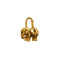 HERMES CADENA CHARM EXOTISME ELEPHANT 1988 GOLD ACCESSORY 90340514