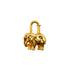 HERMES CADENA CHARM EXOTISME ELEPHANT 1988 GOLD ACCESSORY 90341266